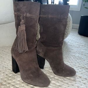 Vince Camuto Taupe Calf Boots w/ Tassel